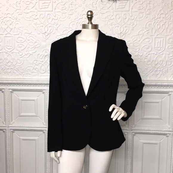 Escada Jackets & Blazers - NWT Escada Black Textured Structured Blazer